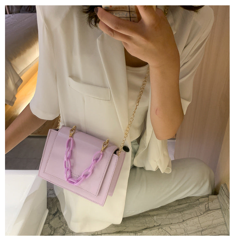 IELGY small bag female bag summer small fresh messenger all-match fashion chain small square bag