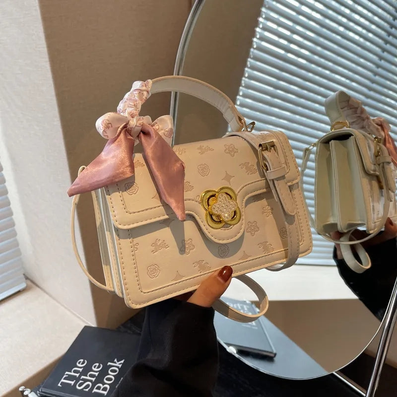 IELGY high-quality silk scarf decoration crossbody bag square