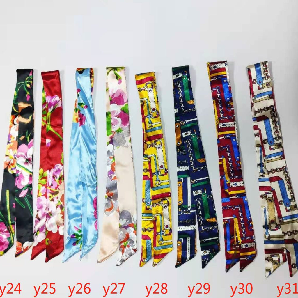 IELGY scarf tie bag handle scarf small ribbon decorative scarf with women