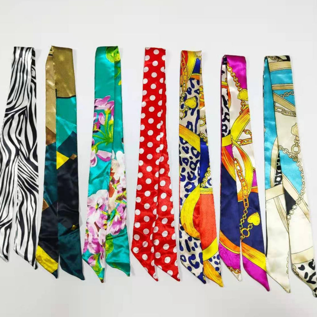 IELGY scarf tie bag handle scarf small ribbon decorative scarf with women