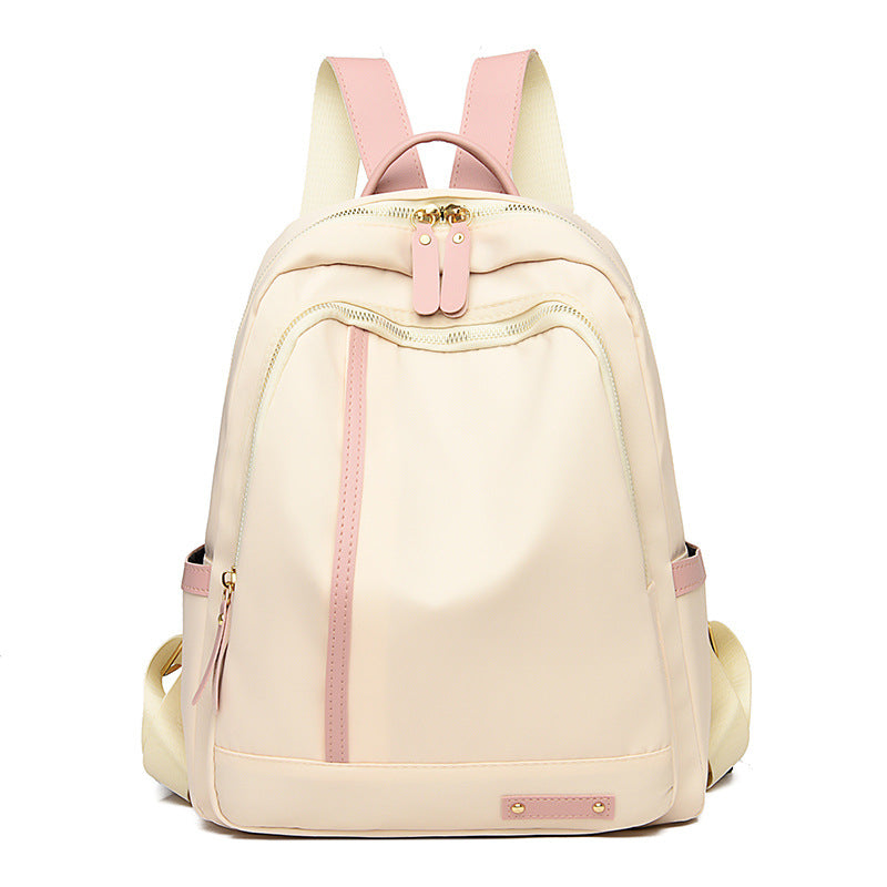 IELGY Oxford Cloth Backpack Women's Large Capacity All-match Collegiate Style Waterproof And Lightweight