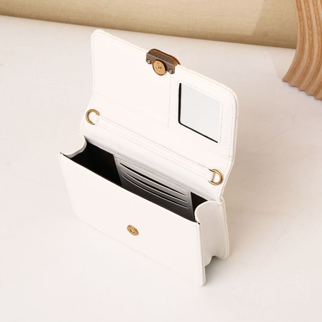 IELGY rhombic chain all-match fashion one-shoulder messenger small square bag