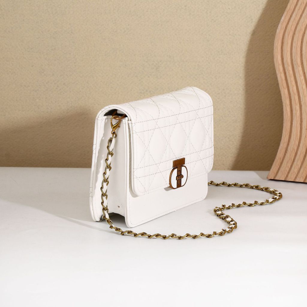 IELGY rhombic chain all-match fashion one-shoulder messenger small square bag