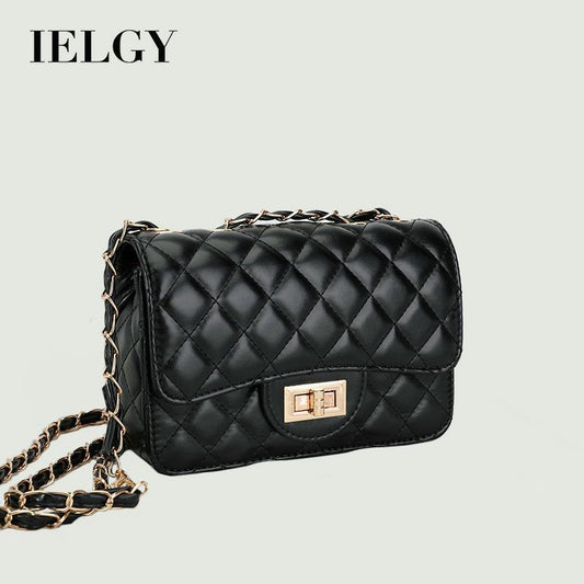 IELGY square bag shoulder messenger bag small fragrance rhombic chain bag Joker bag