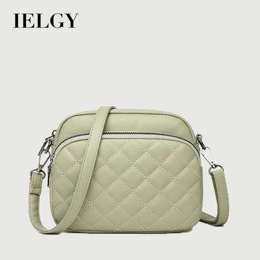 IELGY women's elegant street rhombus messenger bag