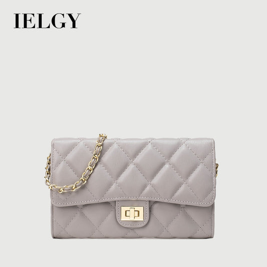 Ielgy Fashion Diamond Chain Bag Ladies Crossbody Bag