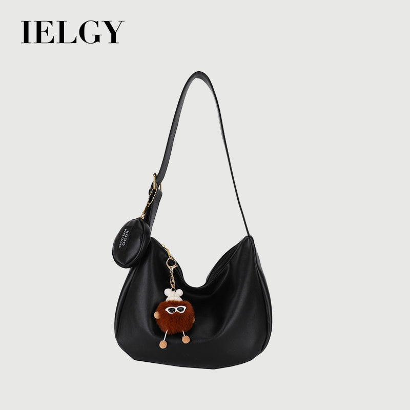 Ielgy Ladies Large-Capacity One-Shoulder Messenger Dump