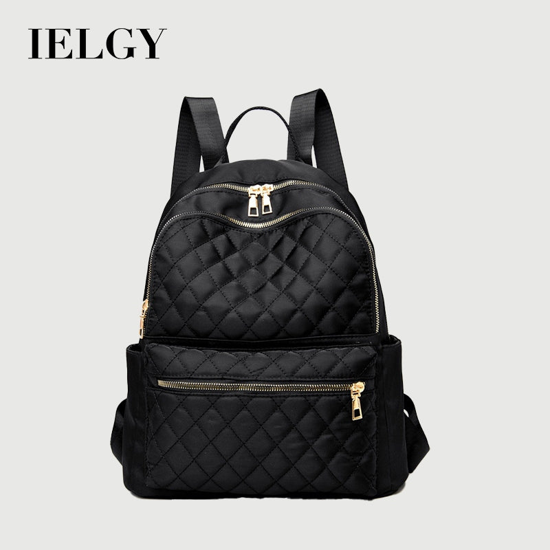 IELGY women's casual korean style simple large capacity outdoor backpack