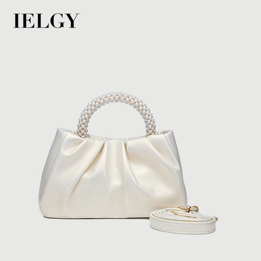 IELGY sweet pearl crossbody cloud bag mini mobile phone bag for women