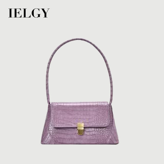 IELGY Crocodile stick underarm bag for women