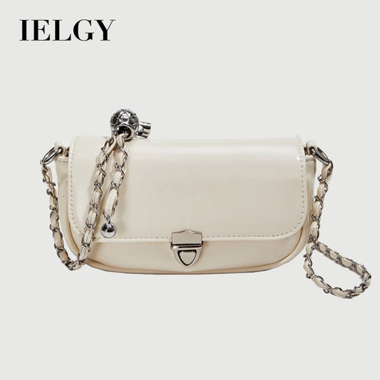 Ielgy Texture Mini Small Bag Fashion High-End Chain Shoulder Messenger Bag Small Square Bag