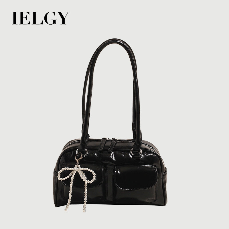 Ielgy Korean Version Trendy Underarm Bow Bag Fashionable All-Match One-Shoulder Casual Messen