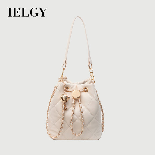 Ielgy High-End Simple Casual All-Match Retro Trendy One-Shoulder Messenger Bag