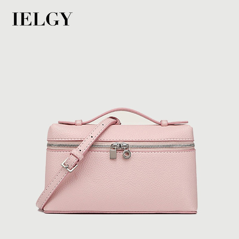Ielgy Ladies Lunch Box Bag Shoulder Crossbody Portable Cosmetic Bag