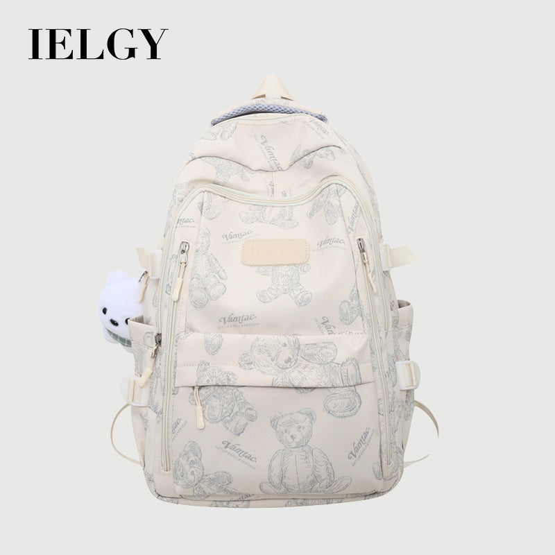 Ielgy High-Value School Bag High Junior High School College Students Large-Capacity Simple