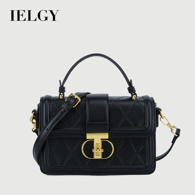 Ielgy High-End Feeling Portable Box Bag Ladies Niche Design Diamond One-Shoulder Diagonal Small Square Bag