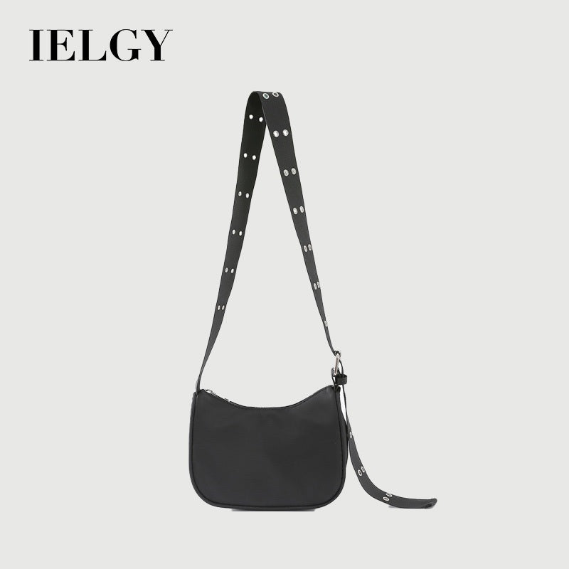 IELGY Korean leisure backpack simple bag female Black Messenger Bag