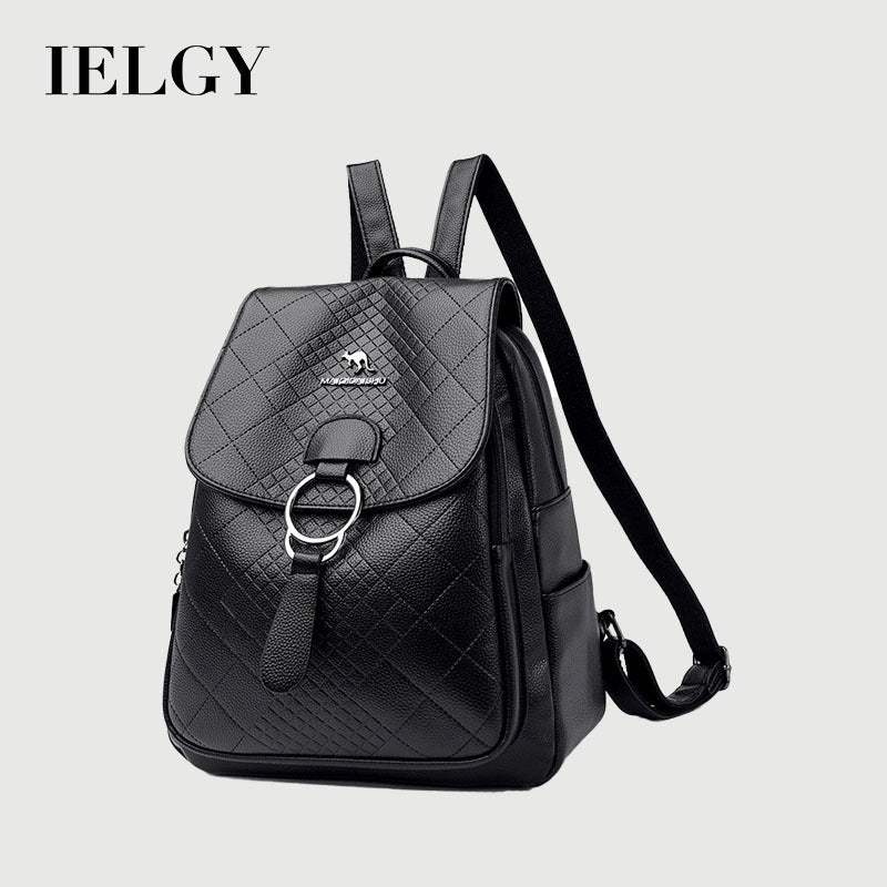 IELGY women's korean style simple casual outdoor travel backpack