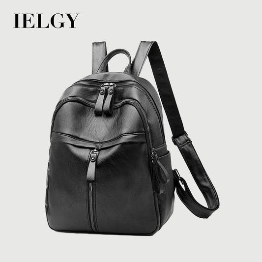 Ielgy Korean Version Fashion Backpack Fashion Preppy Style Large Capacity Student Backpack
