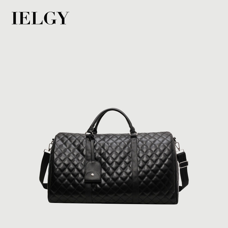 Ielgy Travel Commuter Storage Bag Large Capacity Short-distance Business Trip Luggage Bag Diamond Large Capacity Portable Travel Bag
