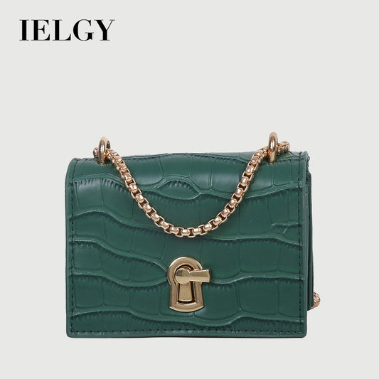IELGY fashion women shoulder bags crocodile pattern square crossbody bags