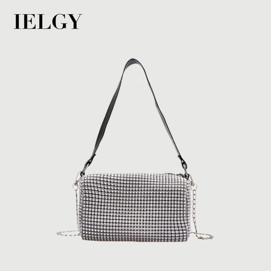 IELGY Diamond bucket bag Korean crossbody shoulder bag fashion chain dinner bag