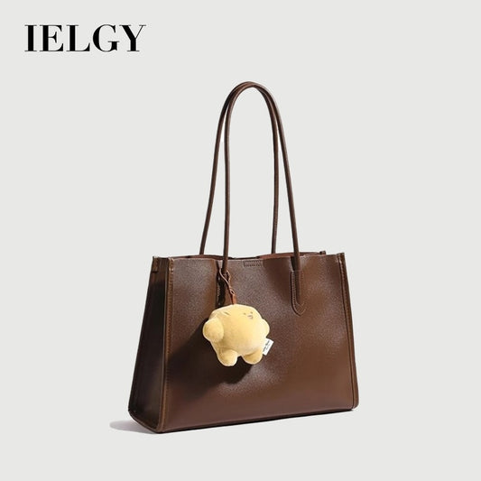 Ielgy Large Capacity Commuter Bag Retro Shoulder Tote Bag