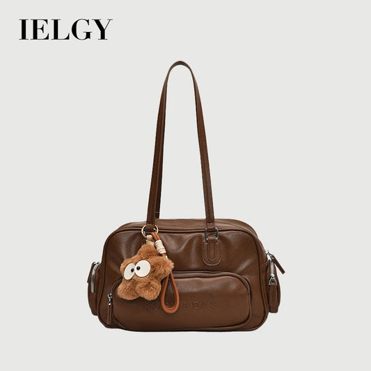 Ielgy High-End Retro Large-Capacity Autumn Winter All-Match One-Shoulder Underarm