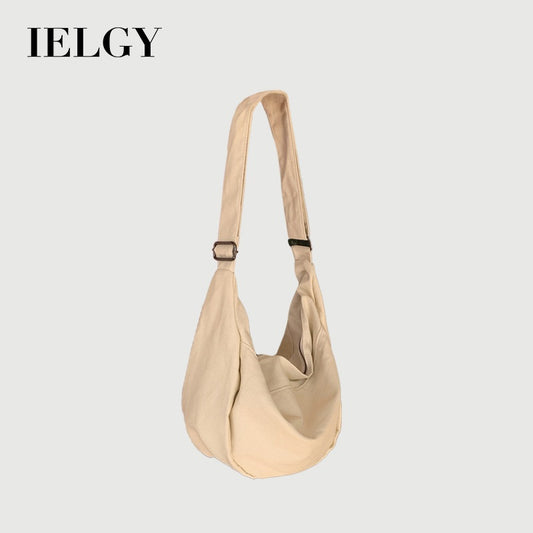 IELGY Commuter Large Capacity Lazy Style All-Match Canvas Diagonal Bag