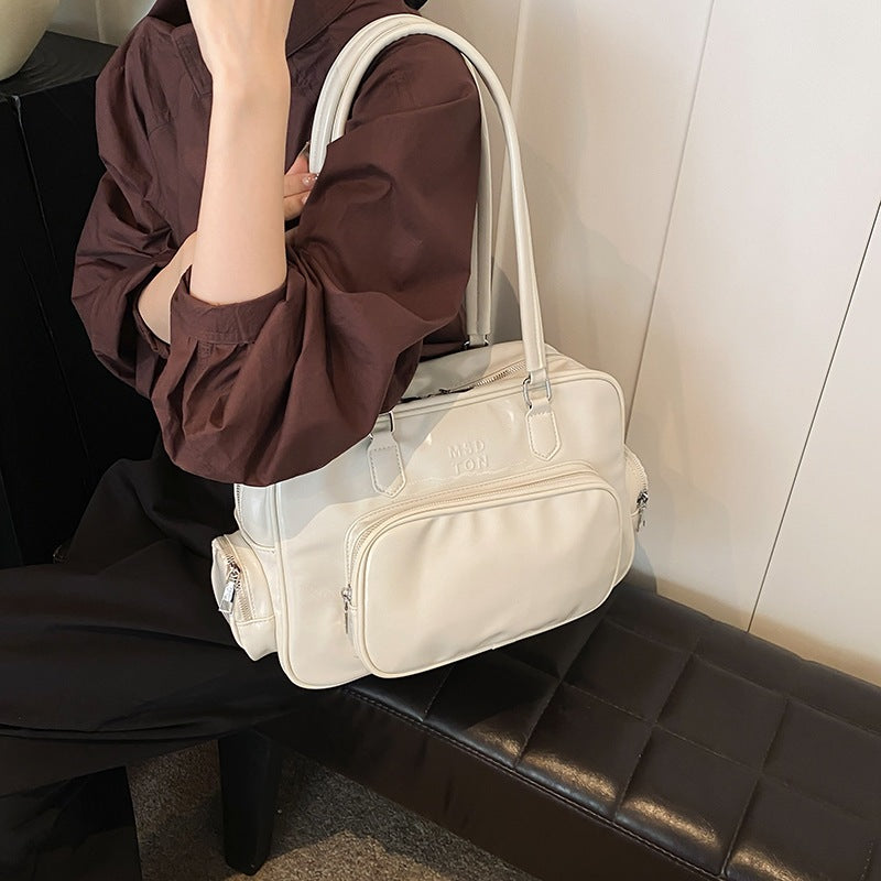 Ielgy High-End Retro Large-Capacity Autumn Winter All-Match One-Shoulder Underarm