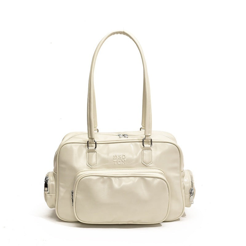 Ielgy High-End Retro Large-Capacity Autumn Winter All-Match One-Shoulder Underarm