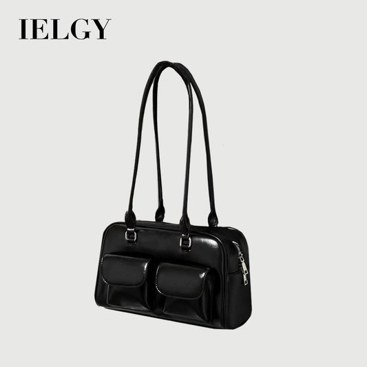 Ielgy Korean Version Ladies Retro Preppy Style One-Shoulder Portable Large-Capacity Casual College Students Class