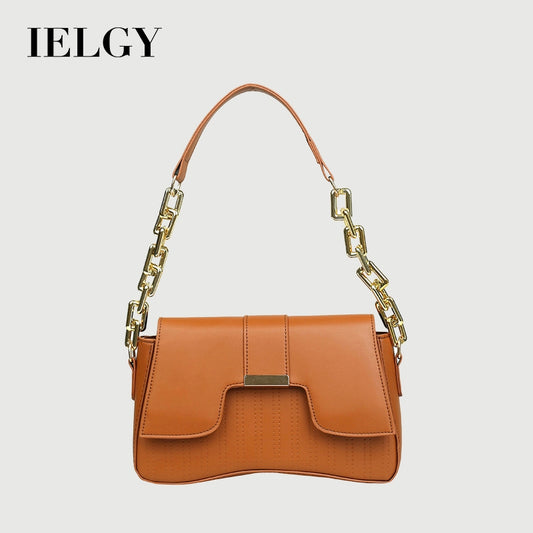 IELGY high-end fashion color contrast foreign style shoulder bag