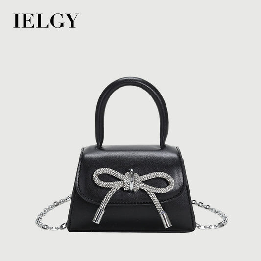 IELGY Chain Bag Women's Korean Bowknot Small Fresh And Sweet Hand Bag