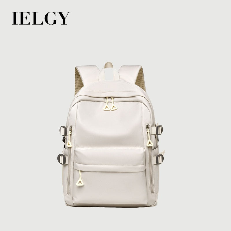 Ielgy Simple Business Computer Backpack Leisure Travel Sports Student School Bag