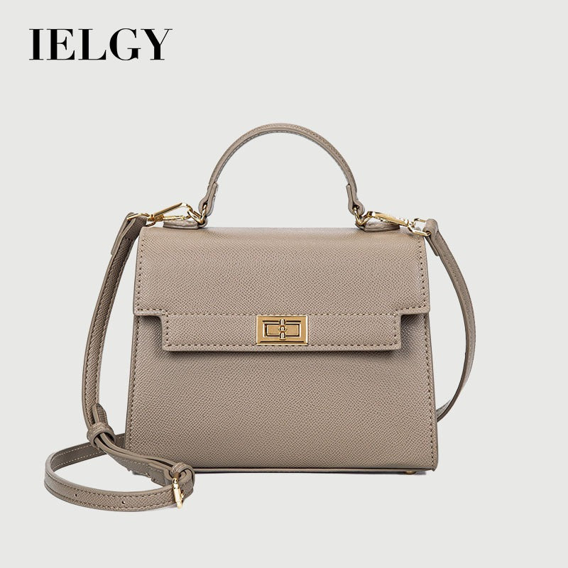 Ielgy Fashion Handbag High-End Texture Mini Palm Pattern Chain Casual All-Match Cross-Body Bag