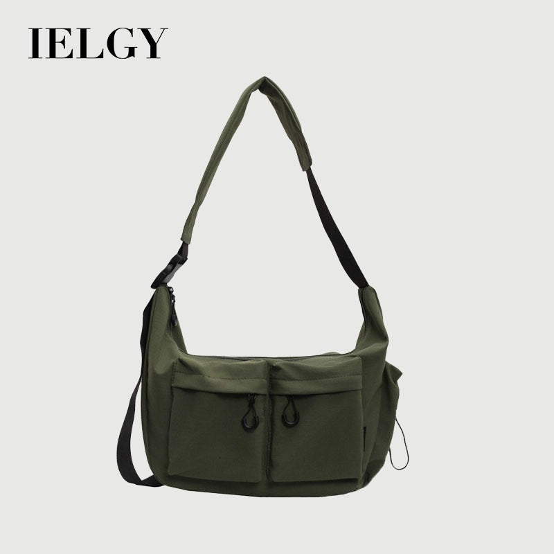 Ielgy Japanese Style Large-Capacity Commuter Messenger Bag Large-Capacity Student Casual Simple All @