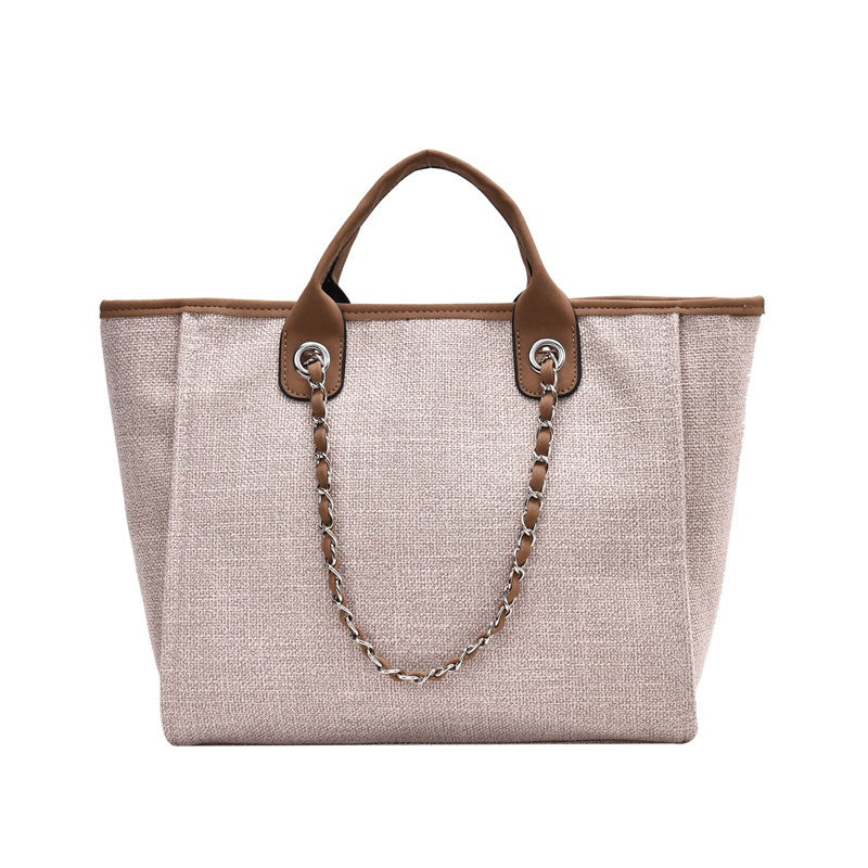 IELGY Women's Korean Style Professional Commuter Large Capacity Canvas Handbag