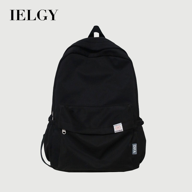 Ielgy Japanese Backpack College Student Large-Capacity Schoolbag Female Korean Version Simple Backpack