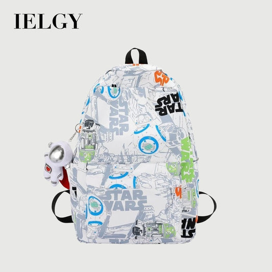 Ielgy Korean Version Large Capacity Unique Graffiti Casual Backpack Casual Backpack