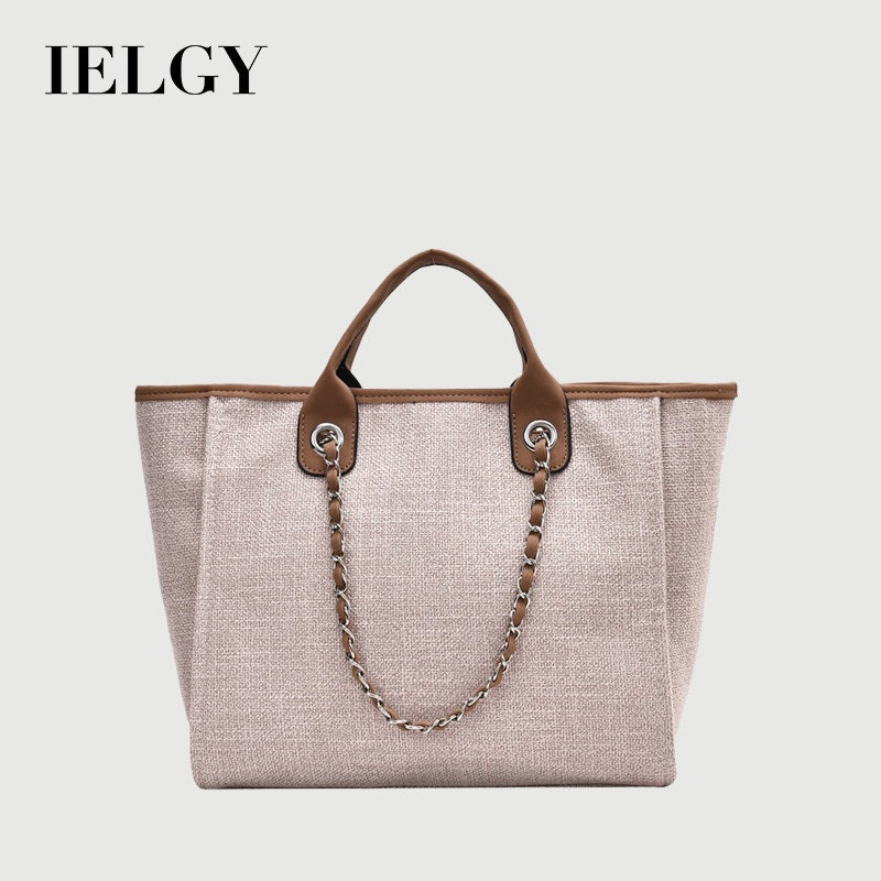 IELGY Women's Korean Style Professional Commuter Large Capacity Canvas Handbag
