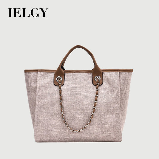 IELGY Women's Korean Style Professional Commuter Large Capacity Canvas Handbag