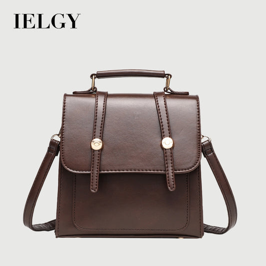 IELGY backpack women's niche american retro buckle british commuter style oxford bag