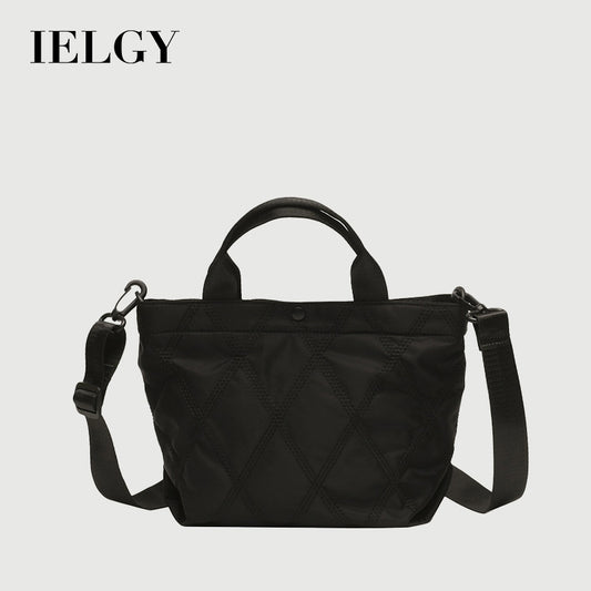 IELGY Lingge embroidery thread niche design all-match messenger portable bucket bag women