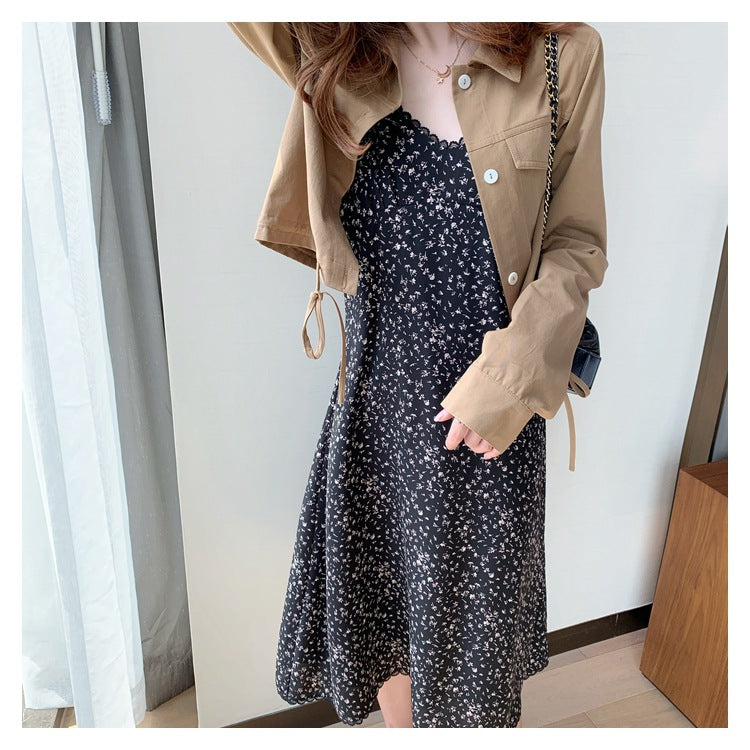 IELGY Women's clothes loose versatile fashion Korean style long sleeves suits casual thin jackets