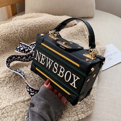 IELGY Autumn And Winter Bag Women Trendy Korean Version Of The Wild Crossbody Western Fashion Handle Box Bag