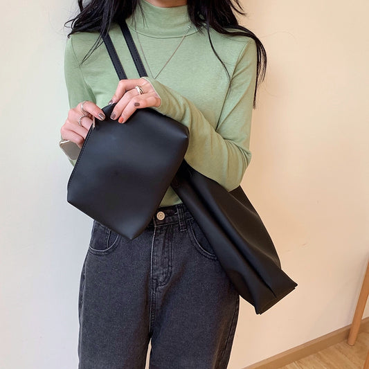 IELGY Tote bag Korean version of ulzzang handbags shoulder bag large capacity high sense