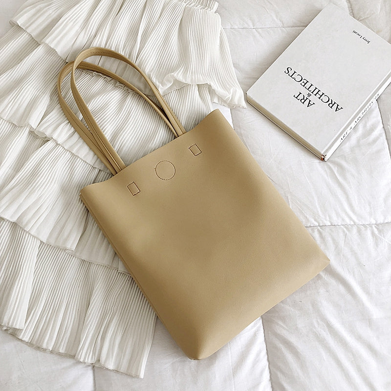IELGY High-class sense of foreign-capacity large-capacity simple Korean version of the tide one-shoulder bag hand-held tote