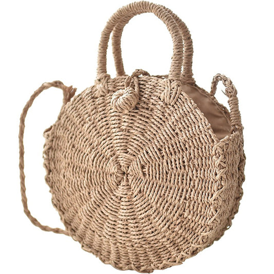 Ins super fire grass package beach bag round package