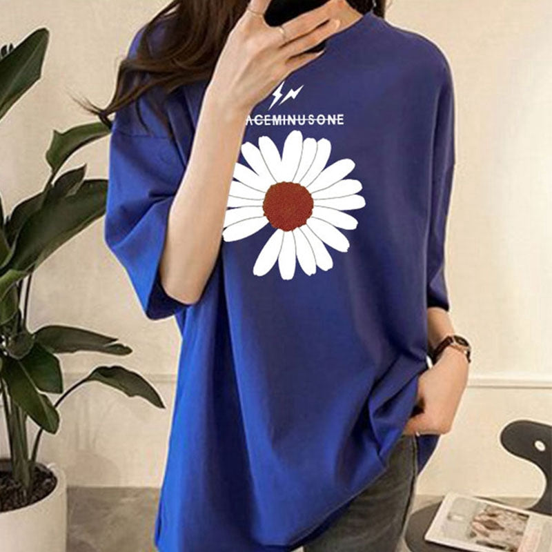 IELGY Women's loose printed short sleeve t-shirt